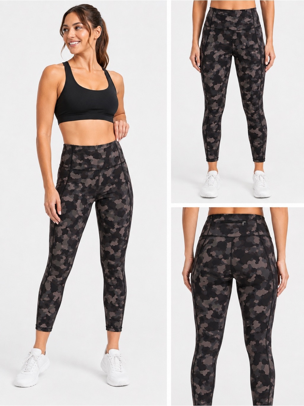 Athleta Lightning Camo 7/8 Tight Leggings, Size 1X